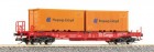15566 Tillig Flat car with 2 containers Hapag-Lloid